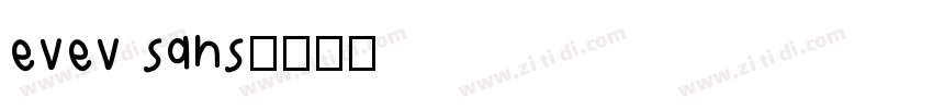 evev sans字体转换